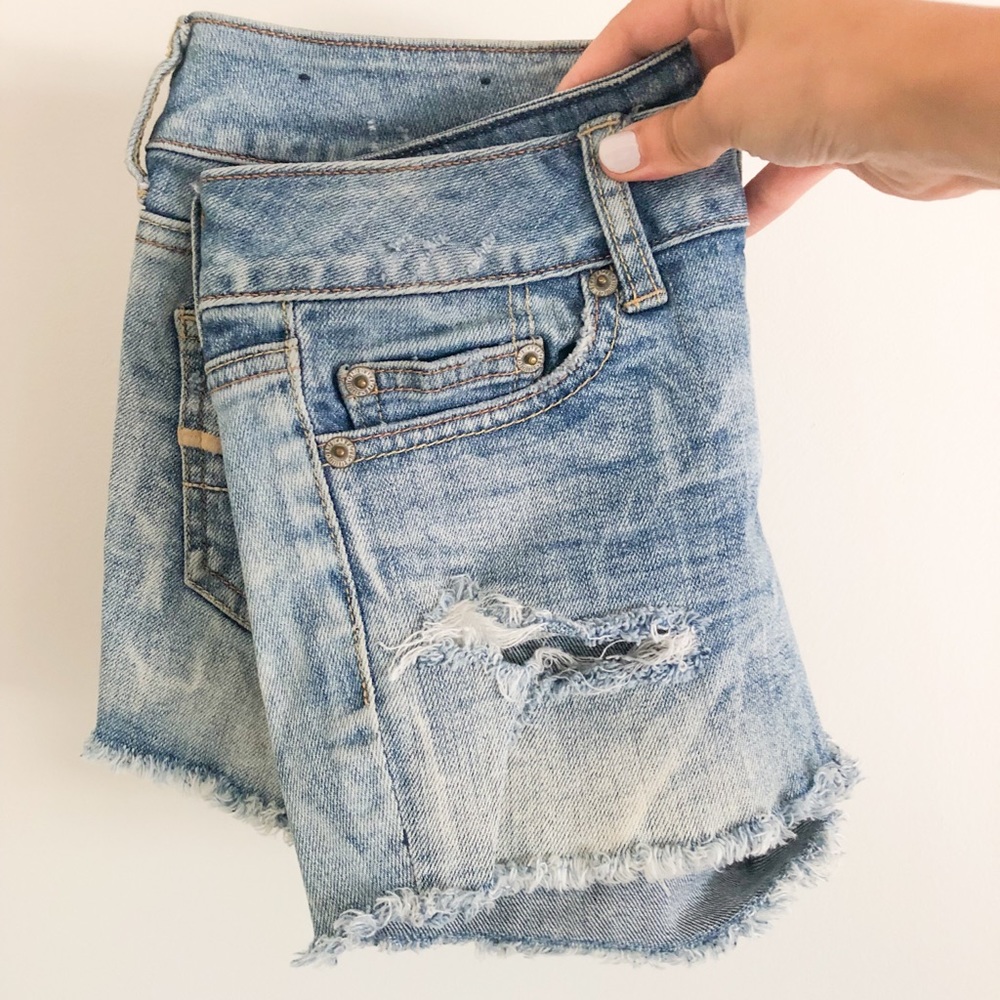 AE denim midi cutoffs